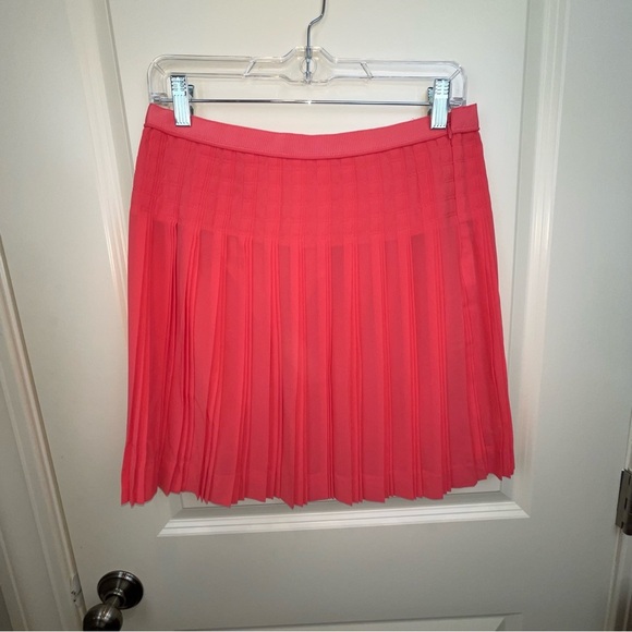J Crew Coral Pleated Mini Skirt C5625 - Picture 7 of 16